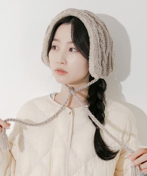 SMELLY（スメリー）の「ケーブルコンビイヤーマフ（イヤーマフ・レディース・アイボリー/ベージュ系その他・-）」の16枚目の写真