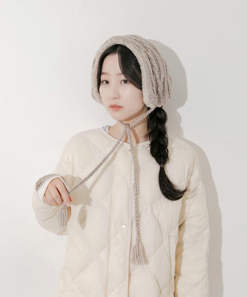 SMELLY（スメリー）の「ケーブルコンビイヤーマフ（イヤーマフ・レディース・アイボリー/ベージュ系その他・-）」の18枚目の写真