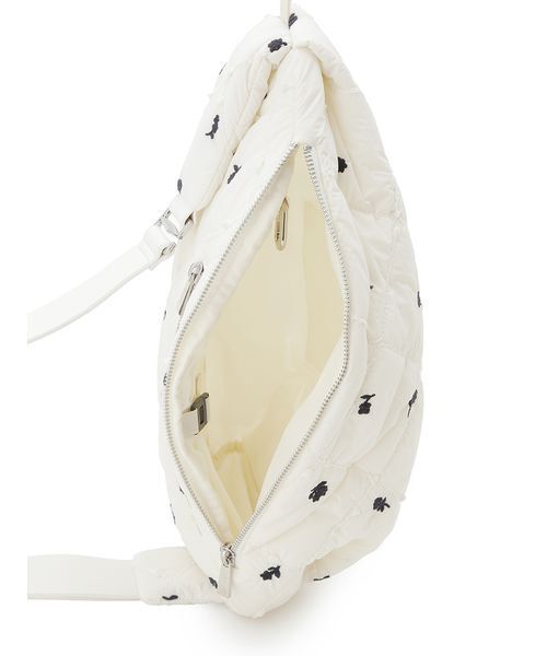 emmi（エミ）の「フラワーエンブロイダリーキルティングバッグ（ハンドバッグ・レディース・ブラウン/オフホワイト・F）」の10枚目の写真