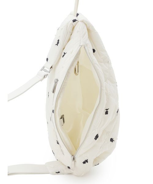 emmi（エミ）の「フラワーエンブロイダリーキルティングバッグ（ハンドバッグ・レディース・ブラウン/オフホワイト・F）」の11枚目の写真