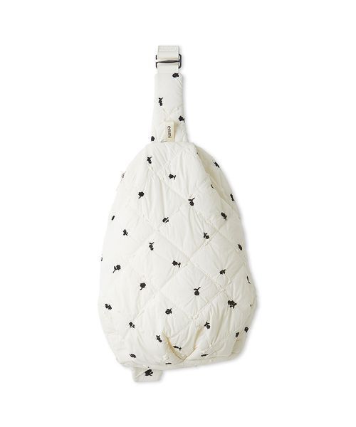 emmi（エミ）の「フラワーエンブロイダリーキルティングバッグ（ハンドバッグ・レディース・ブラウン/オフホワイト・F）」の16枚目の写真