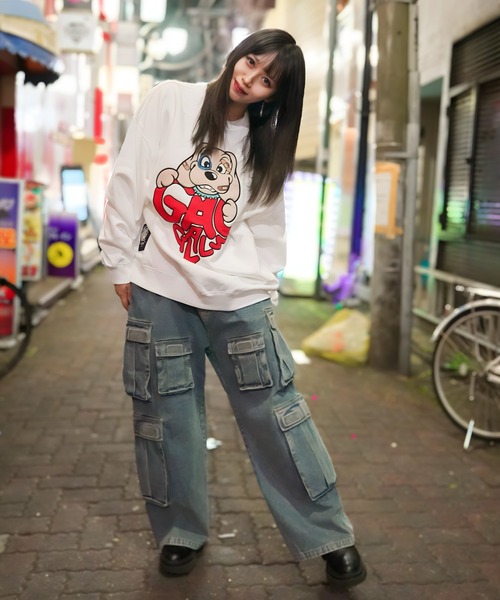 GALFY(ガルフィー)の「【別注】GA×GALFY-わんわんはーとスウェット(スウェット・レディース・ピンク/ホワイト/ブラック・FREE)」の10枚目の写真