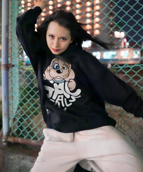 GALFY(ガルフィー)の「【別注】GA×GALFY-わんわんはーとスウェット(スウェット・レディース・ピンク/ホワイト/ブラック・FREE)」の20枚目の写真