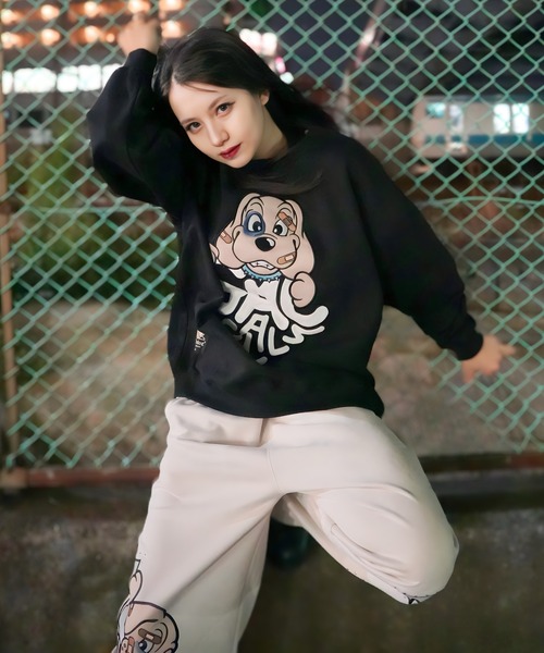 GALFY(ガルフィー)の「【別注】GA×GALFY-わんわんはーとスウェット(スウェット・レディース・ピンク/ホワイト/ブラック・FREE)」の21枚目の写真