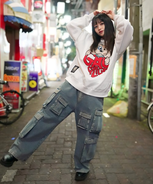 GALFY(ガルフィー)の「【別注】GA×GALFY-わんわんはーとスウェット(スウェット・レディース・ピンク/ホワイト/ブラック・FREE)」の12枚目の写真