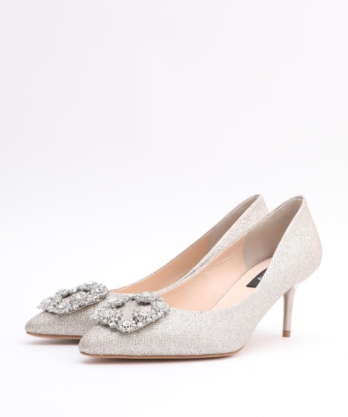 ALUNE(アルネ)の「ビジューバックルパンプス(パンプス・レディース・ブラック系その他/ゴールド・23cm/24.5cm/24cm/23.5cm/22.5cm)」の2枚目の写真
