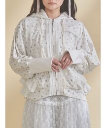 merry jenny（メリージェニー）の「frill lace puff hoodie（パーカー 