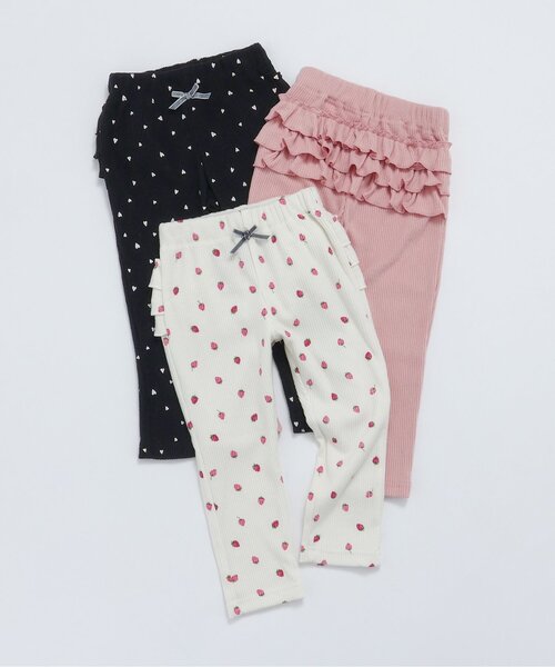 apres les cours(アプレレクール)の「あったかフリルレギンス/7days Style pants(その他パンツ・キッズ・ブラック/アイボリー/ピンク・80/90/100/110/120/130)」の14枚目の写真
