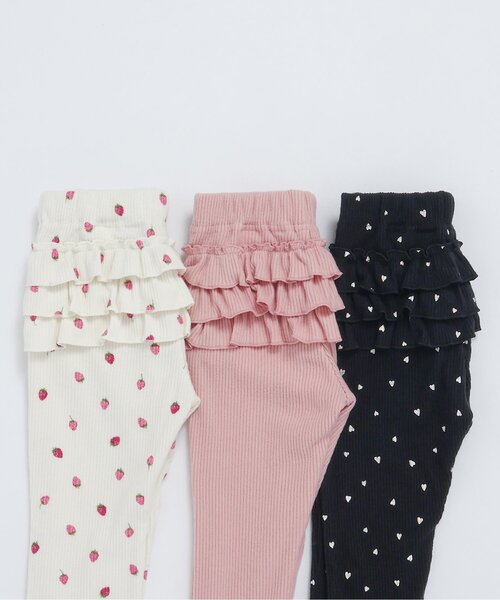 apres les cours(アプレレクール)の「あったかフリルレギンス/7days Style pants(その他パンツ・キッズ・ブラック/アイボリー/ピンク・80/90/100/110/120/130)」の15枚目の写真