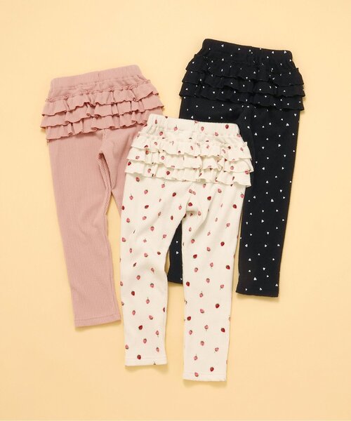 apres les cours(アプレレクール)の「あったかフリルレギンス/7days Style pants(その他パンツ・キッズ・ブラック/アイボリー/ピンク・80/90/100/110/120/130)」の16枚目の写真