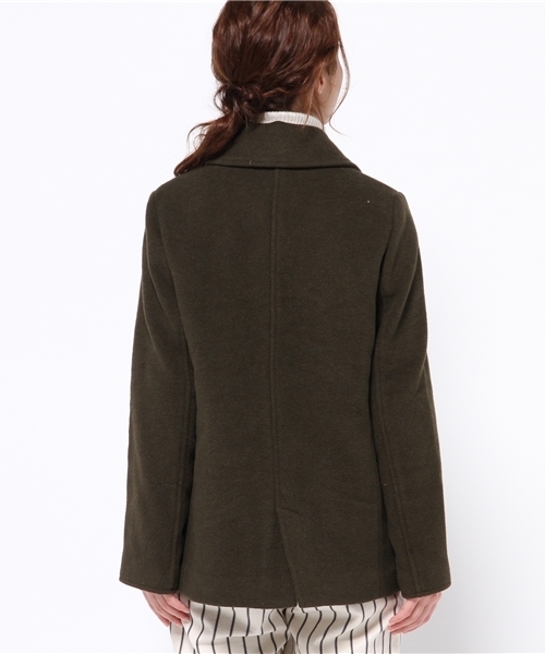 Chico（チコ）の「【who's who Chico】ウールモッサPコート（ピーコート・レディース・ブラック/グレー/オリーブ・FREE）」の11枚目の写真