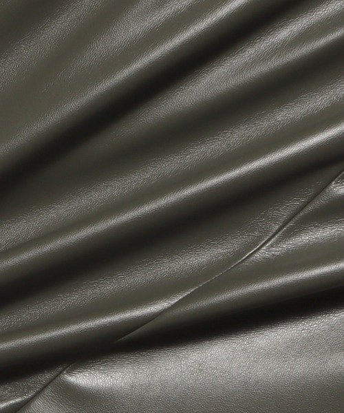 ESTNATION（エストネーション）の「ESTNATION / レザーライクパンツ（その他パンツ・レディース・ブラック/カーキ・36/38）」の12枚目の写真