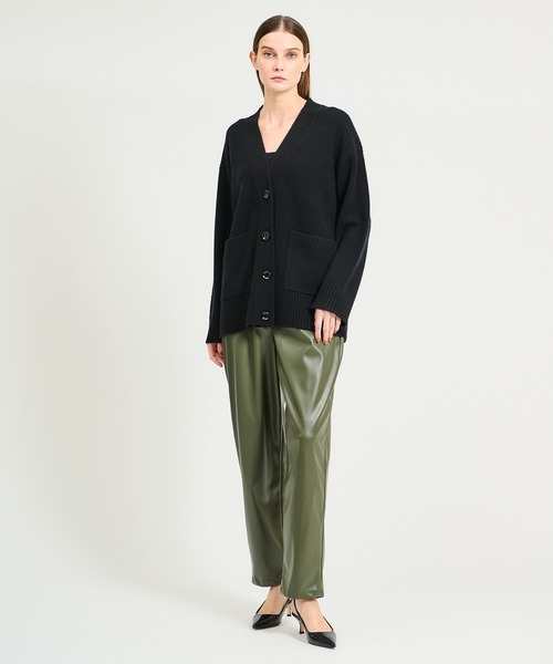 ESTNATION（エストネーション）の「ESTNATION / レザーライクパンツ（その他パンツ・レディース・ブラック/カーキ・36/38）」の13枚目の写真