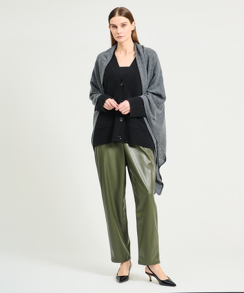 ESTNATION（エストネーション）の「ESTNATION / レザーライクパンツ（その他パンツ・レディース・ブラック/カーキ・36/38）」の15枚目の写真