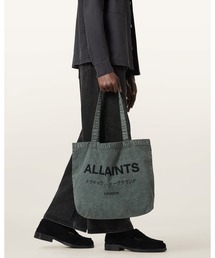 ALLSAINTS（オールセインツ）の「UNDERGROUND LOGO PRINTED TOTE BAG | アンダーグラウンド ロゴ プリント トート バッグ（トートバッグ）」