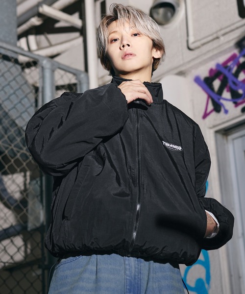 THRASHER（スラッシャー）の「THRASHER×MSG　別注 ボアナイロン2wayリバーシブルブルゾン【UNISEX】（ブルゾン・メンズ・ブラック/ワイン/ブラック系・S/M/L/XL）」の8枚目の写真