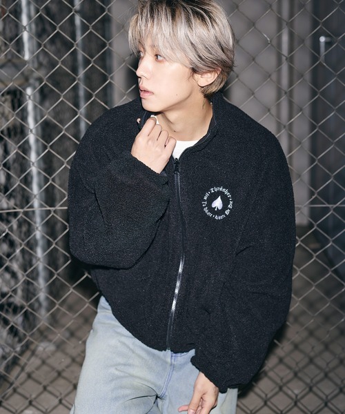 THRASHER（スラッシャー）の「THRASHER×MSG　別注 ボアナイロン2wayリバーシブルブルゾン【UNISEX】（ブルゾン・メンズ・ブラック/ワイン/ブラック系・S/M/L/XL）」の12枚目の写真