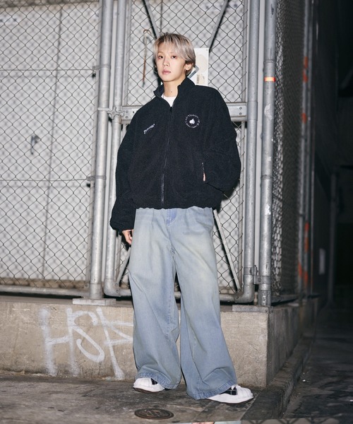 THRASHER（スラッシャー）の「THRASHER×MSG　別注 ボアナイロン2wayリバーシブルブルゾン【UNISEX】（ブルゾン・メンズ・ブラック/ワイン/ブラック系・S/M/L/XL）」の13枚目の写真