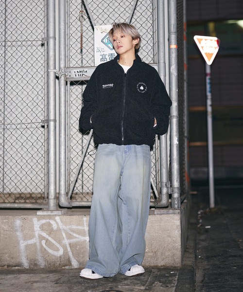 THRASHER（スラッシャー）の「THRASHER×MSG　別注 ボアナイロン2wayリバーシブルブルゾン【UNISEX】（ブルゾン・メンズ・ブラック/ワイン/ブラック系・S/M/L/XL）」の14枚目の写真