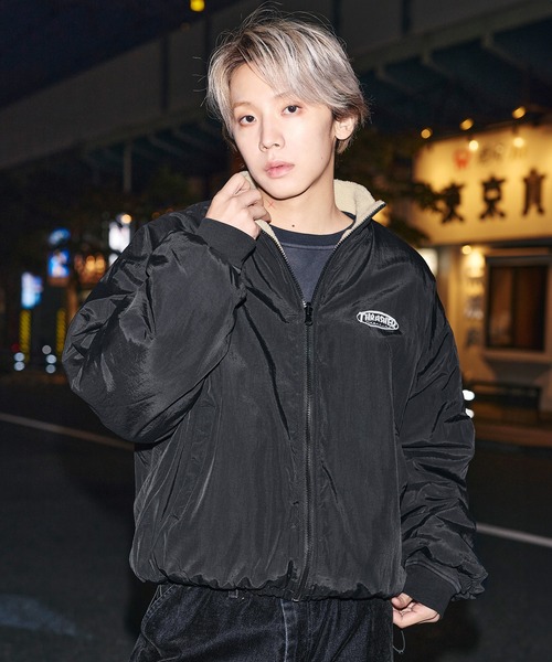 THRASHER（スラッシャー）の「THRASHER×MSG　別注 ボアナイロン2wayリバーシブルブルゾン【UNISEX】（ブルゾン・メンズ・ブラック/ワイン/ブラック系・S/M/L/XL）」の18枚目の写真