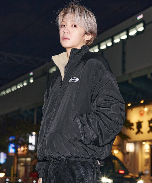 THRASHER（スラッシャー）の「THRASHER×MSG　別注 ボアナイロン2wayリバーシブルブルゾン【UNISEX】（ブルゾン・メンズ・ブラック/ワイン/ブラック系・S/M/L/XL）」の20枚目の写真