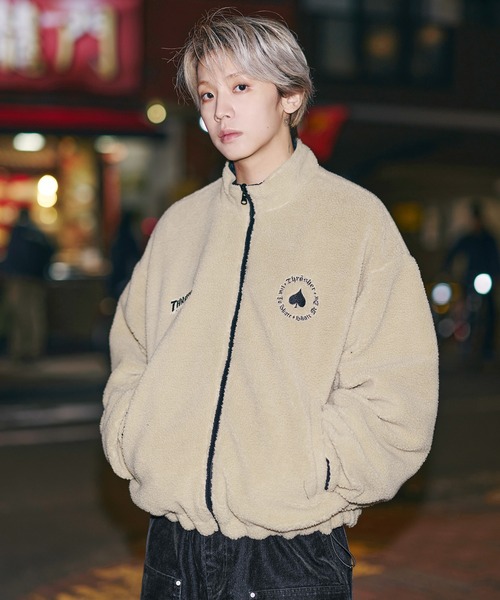 THRASHER（スラッシャー）の「THRASHER×MSG　別注 ボアナイロン2wayリバーシブルブルゾン【UNISEX】（ブルゾン・メンズ・ブラック/ワイン/ブラック系・S/M/L/XL）」の22枚目の写真