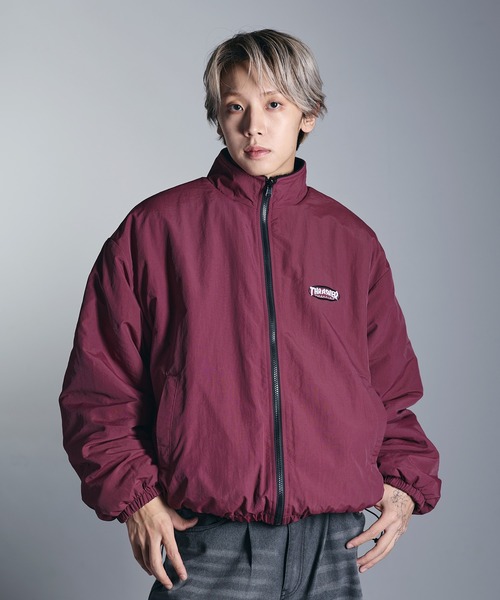 セール】THRASHER×MSG 別注 ボアナイロン2wayリバーシブルブルゾン