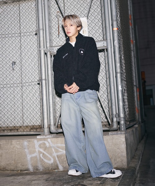 THRASHER（スラッシャー）の「THRASHER×MSG　別注 ボアナイロン2wayリバーシブルブルゾン【UNISEX】（ブルゾン・メンズ・ブラック/ワイン/ブラック系・S/M/L/XL）」の16枚目の写真