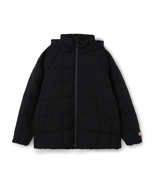 WOMEN'S WOOL LIKE POLYESTER SQUARE QUILTED DOWN JACKET（ダウン
