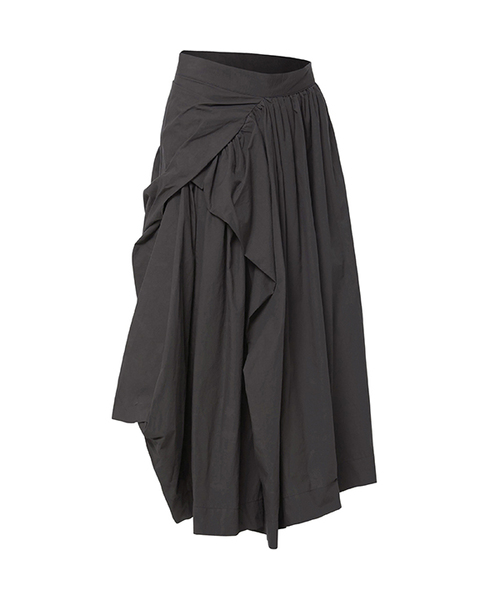 スカート flareup Draped Long Skirt FLAREUP（フレアアップ）の「Asymmetrical Draped Layered Long Skirt