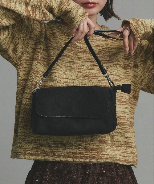 ad thie（アドティエ）の「2WAYスエード ミニショルダーバッグ（ショルダーバッグ・レディース・ブラック/ブラウン/カーキ/マスタード/ベージュ・FREE）」の2枚目の写真