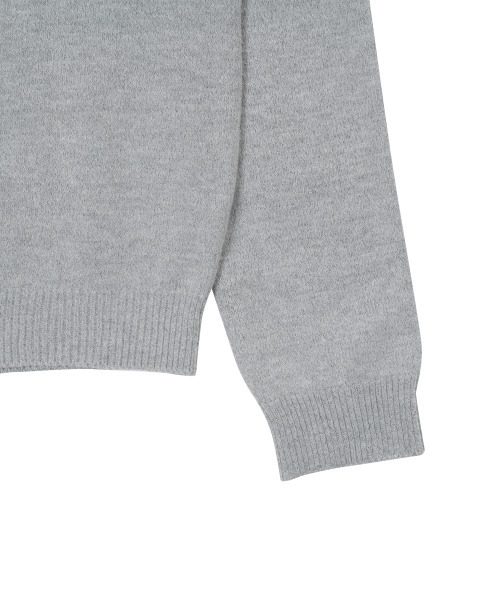 THECOLDESTMOMENT（ザコールデストモーメント）の「TCM mini logo knit cardigan (grey)（カーディガン/ボレロ・レディース・その他・SMALL/MEDIUM）」の5枚目の写真