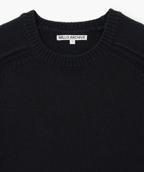 Millo Archive（ミロ アーカイブ）の「アークラウンドニット[ブラック]（ニット/セーター・メンズ・その他・MEDIUM/LARGE/X-LARGE）」の2枚目の写真