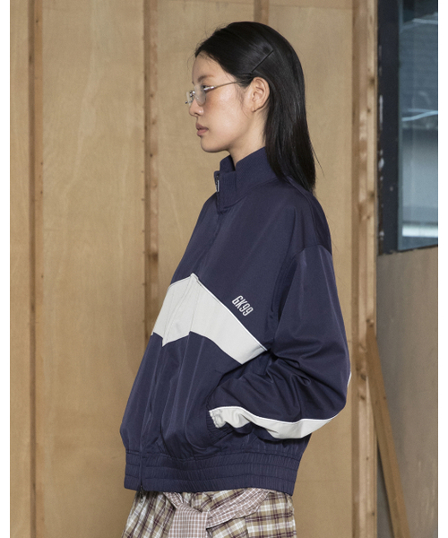 GLACK(グラック)の「GJ104 パイピングライントラックジャケット (ネイビー)(ナイロンジャケット・レディース・その他・MEDIUM/LARGE)」の3枚目の写真