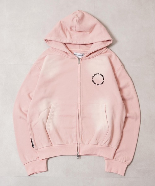 #MEMORY（メモリー）の「【MEMORY】スプレー加工 ダブルZIPパーカー / Spray-Finished Double-Zip Hoodie（パーカー・メンズ・ブラック/グレー/ピンク/ブラック系・M/L/XL）」の10枚目の写真