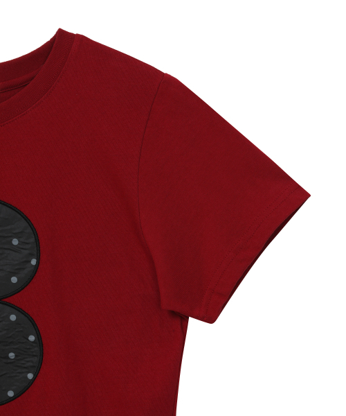 BAUF（バウフ）の「3 logoドットスリムフィットTシャツ[レッド]（Tシャツ/カットソー・レディース・その他・FREE）」の5枚目の写真
