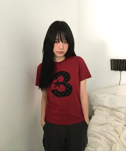 BAUF（バウフ）の「3 logoドットスリムフィットTシャツ[レッド]（Tシャツ/カットソー・レディース・その他・FREE）」の11枚目の写真