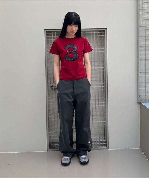 BAUF（バウフ）の「3 logoドットスリムフィットTシャツ[レッド]（Tシャツ/カットソー・レディース・その他・FREE）」の21枚目の写真