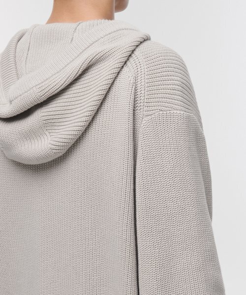 MUSINSA STANDARD（ムシンサスタンダード）の「リブニットフードパーカー [ダスティクリーム]（ニット/セーター・メンズ・その他・SMALL/MEDIUM/LARGE/X-LARGE/XX-LARGE）」の7枚目の写真
