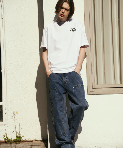 THE GREEN LAB（ザグリーンラボ）の「グリーンバイブズミニポイントグラフィック半袖Tシャツ[ホワイト]（Tシャツ/カットソー・メンズ・その他・MEDIUM/LARGE/X-LARGE）」の4枚目の写真
