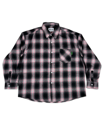 Vintage Ombre Check Shirt ((Pink))