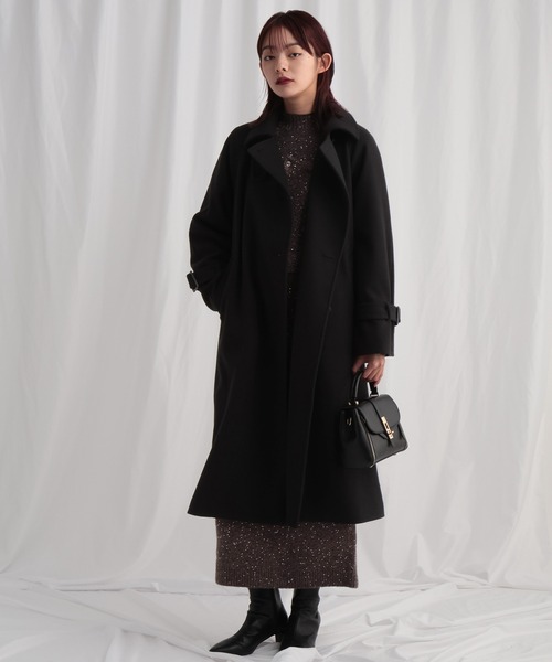 mysty woman（ミスティウーマン）の「シャイニービスチェ付きワンピース 624980（ワンピース・レディース・オフホワイト/グレー/ブラウン・FREE）」の8枚目の写真