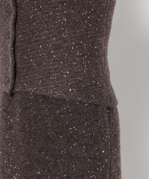 mysty woman（ミスティウーマン）の「シャイニービスチェ付きワンピース 624980（ワンピース・レディース・オフホワイト/グレー/ブラウン・FREE）」の19枚目の写真