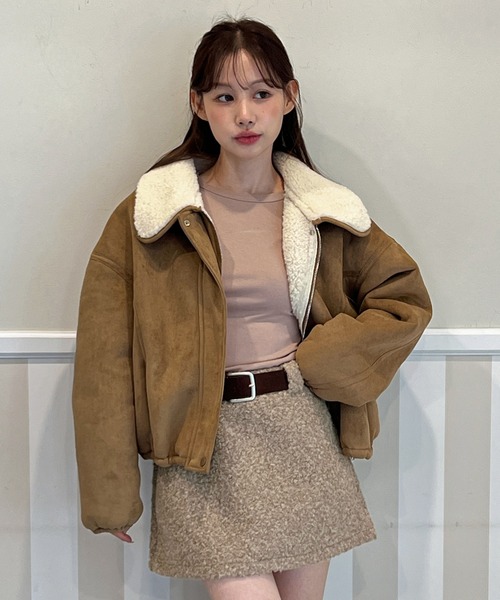 セール】【2WAY・着用動画あり】リバーシブルファームートンジャケット