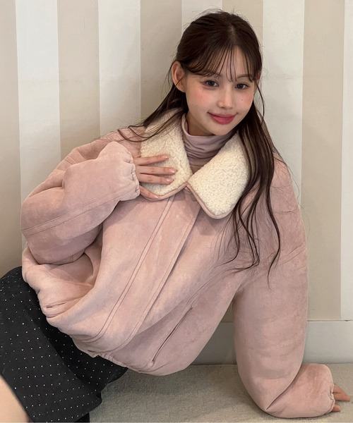 セール】【2WAY・着用動画あり】リバーシブルファームートンジャケット