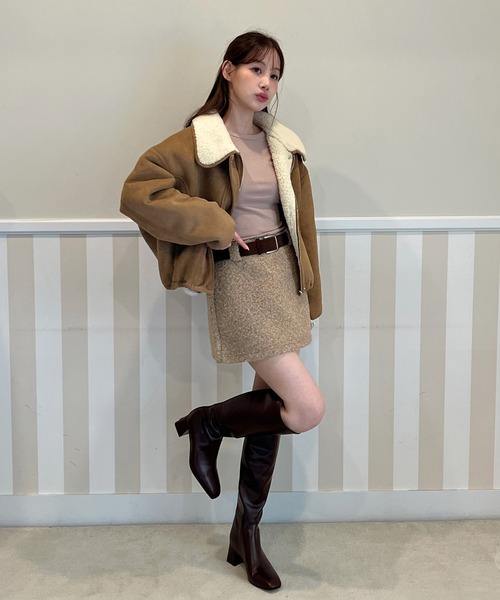 2WAY・着用動画あり】リバーシブルファームートンジャケット（ムートン