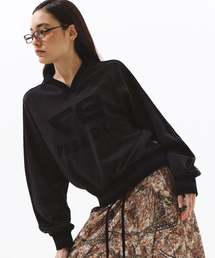 PRENDA LOGO TAPE APPLIQUE SWEATSHIRTS DARK CHARCOAL