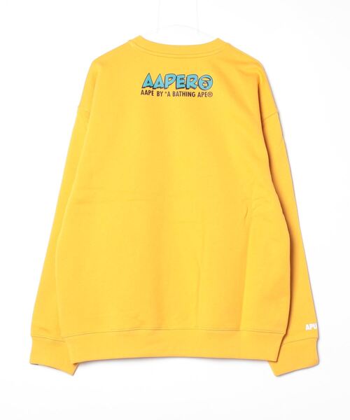AAPE BY A BATHING APE（エーエイプバイアベイシングエイプ）の「AAPER "Snowmobile" CREW NECK SWEAT（スウェット・メンズ・イエロー系その他/ブラック・LARGE/MEDIUM/XX-LARGE/SMALL/X-LARGE）」の11枚目の写真
