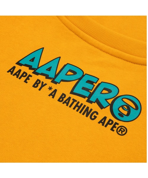 AAPE BY A BATHING APE（エーエイプバイアベイシングエイプ）の「AAPER "Snowmobile" CREW NECK SWEAT（スウェット・メンズ・イエロー系その他/ブラック・LARGE/MEDIUM/XX-LARGE/SMALL/X-LARGE）」の8枚目の写真