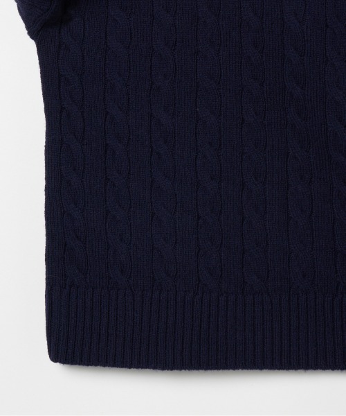 Letroyes(ルトロワ)の「CABLE CREW NECK KNIT(ニット/セーター・レディース・アイボリー/チャコールグレー/ネイビー・1/2)」の7枚目の写真